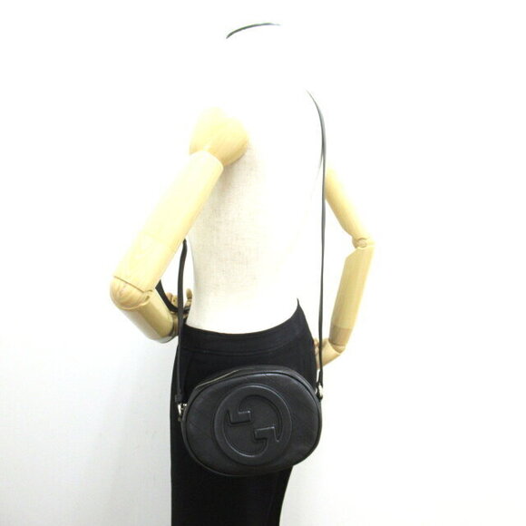 Gucci Blondie Shoulder Bag Leather Black - Picture 5 of 10